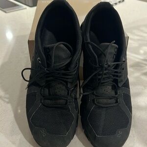 Men’s ON black tennis shoes